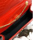 Клатч Сен Лоран Tassel Crocodile Red